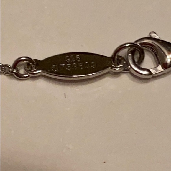 Gabriel & Co. Sapphire Curved Bar Necklace - Picture 4 of 5